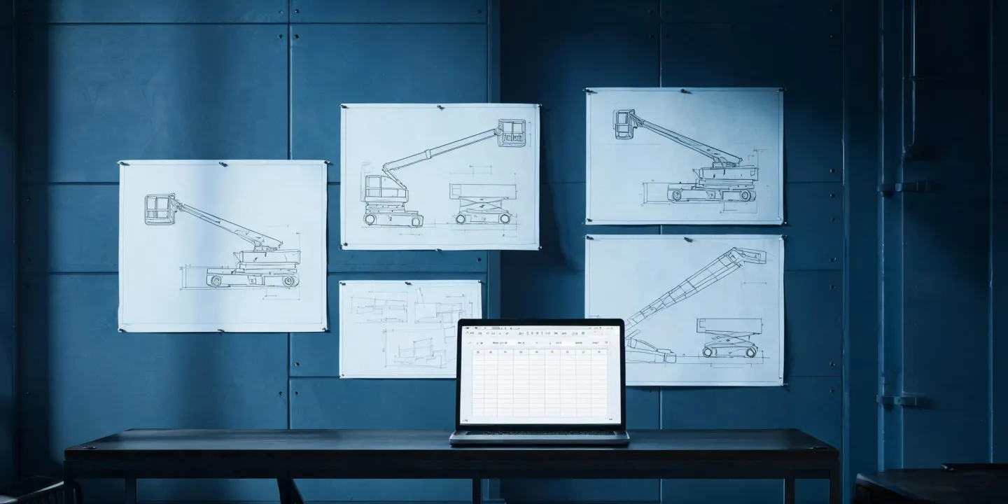 Still of a sourcing review for Truck Bed Boom Lift Sourcing