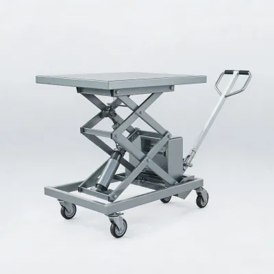 manual hydraulic lift table cart