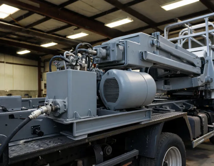 Power option still for a truck mounted boom lift